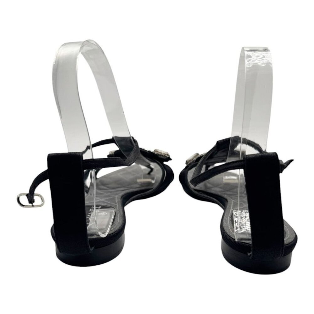 Chanel SS2006 Karl Lagerfeld Sandals T-Strap Byzantine Cross EU 37.5 - Picture 7 of 9